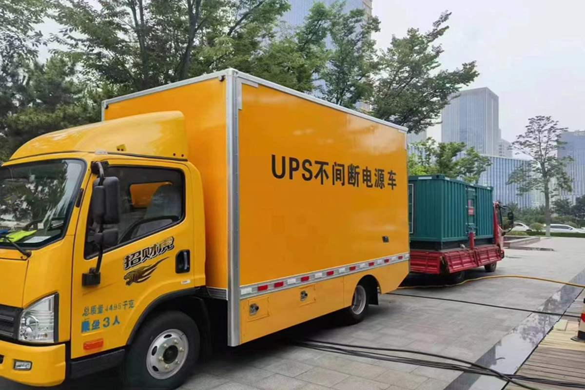 临夏发电机租赁施工现场