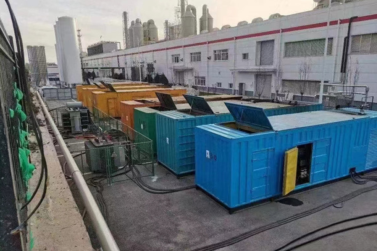 临夏发电机租赁施工现场
